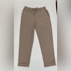 SHEIN men brown pants stretchy flex waist 31x32 (actually 31x26 approx)